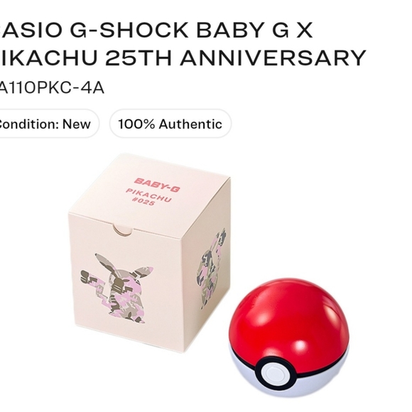Casio Baby G Shock Pokémon 25th Anniversary Pikach main image 5
